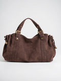 Mélodie — Sac à main ordinateur femme - Marron foncé