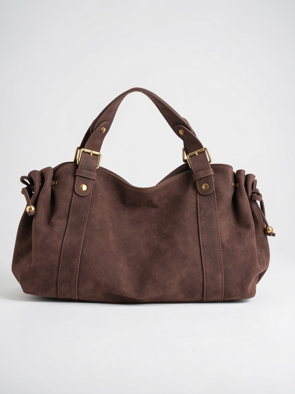 Mélodie — Sac à main ordinateur femme - Marron foncé