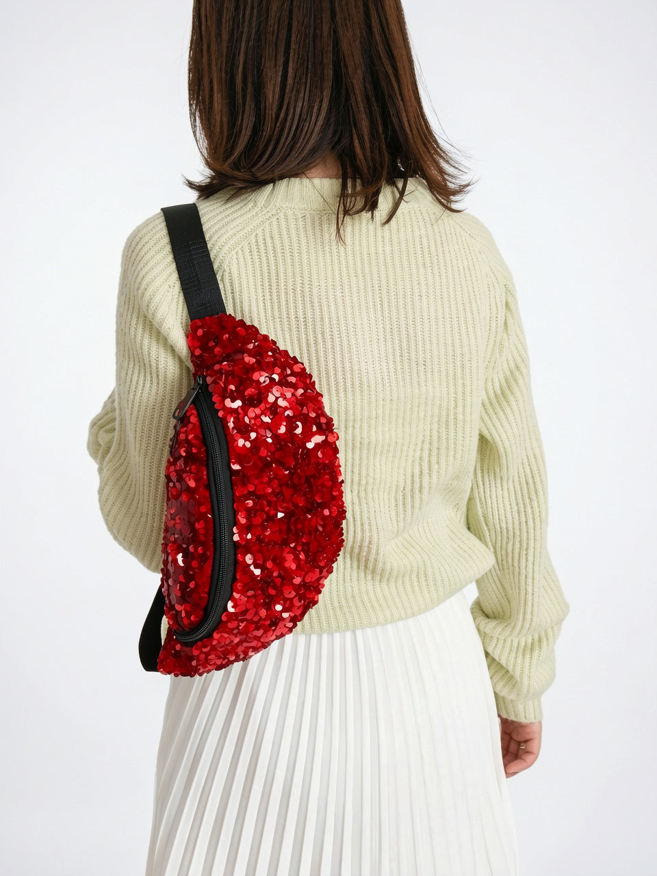 Mélusine — Grand sac banane tendance sequin - 11