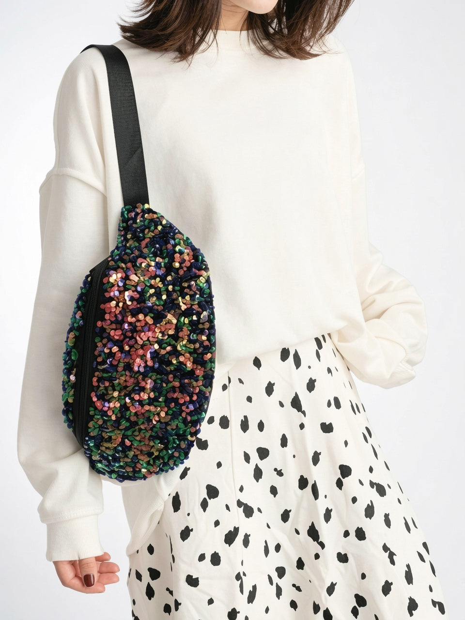 Mélusine — Grand sac banane tendance sequin - 3