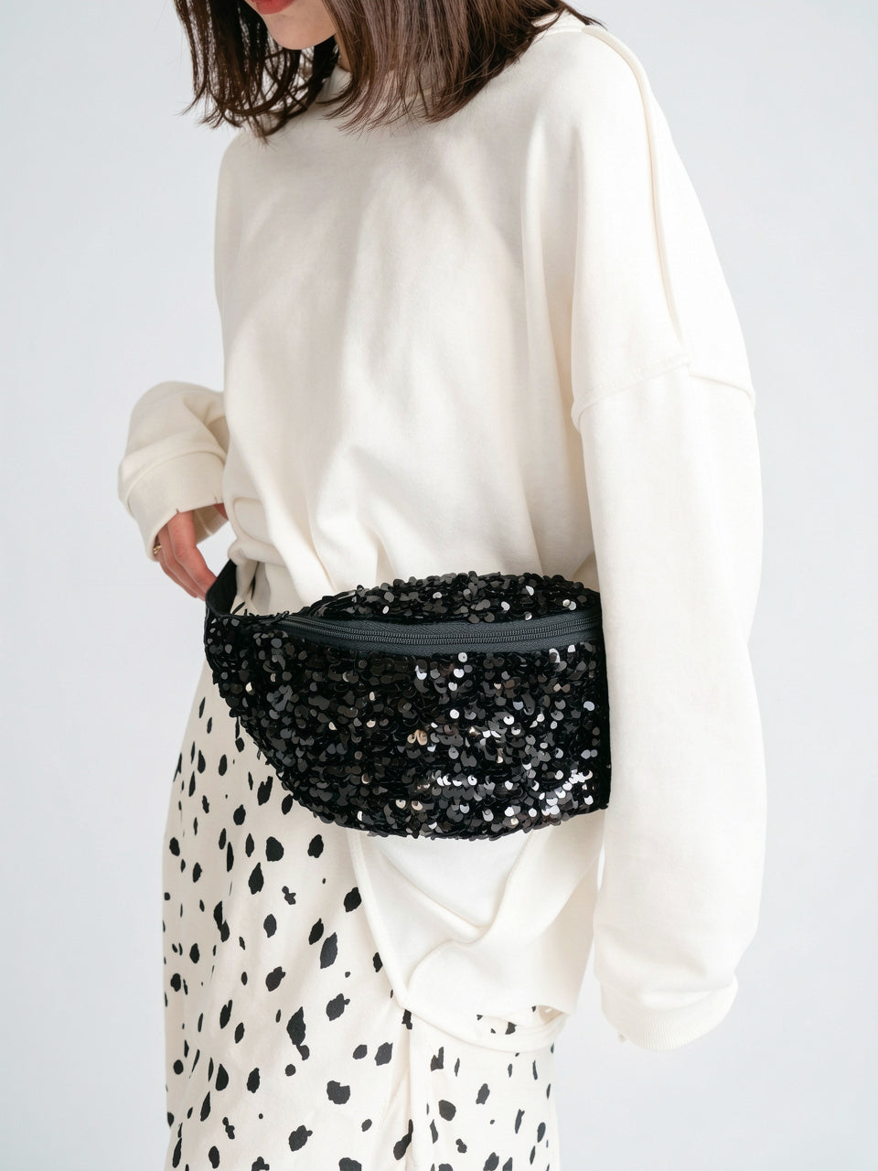 Mélusine — Grand sac banane tendance sequin - 7