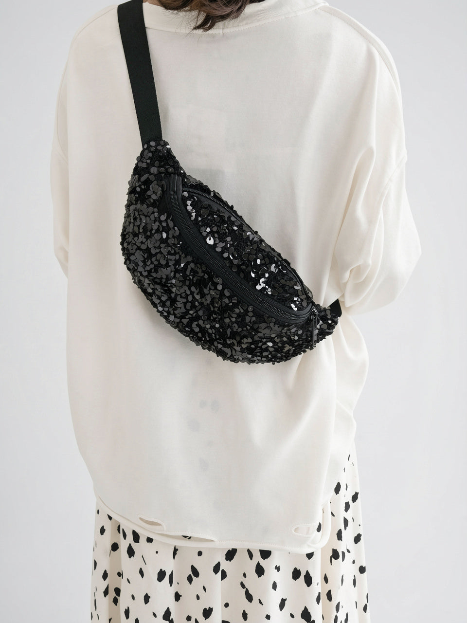 Mélusine — Grand sac banane tendance sequin - 8