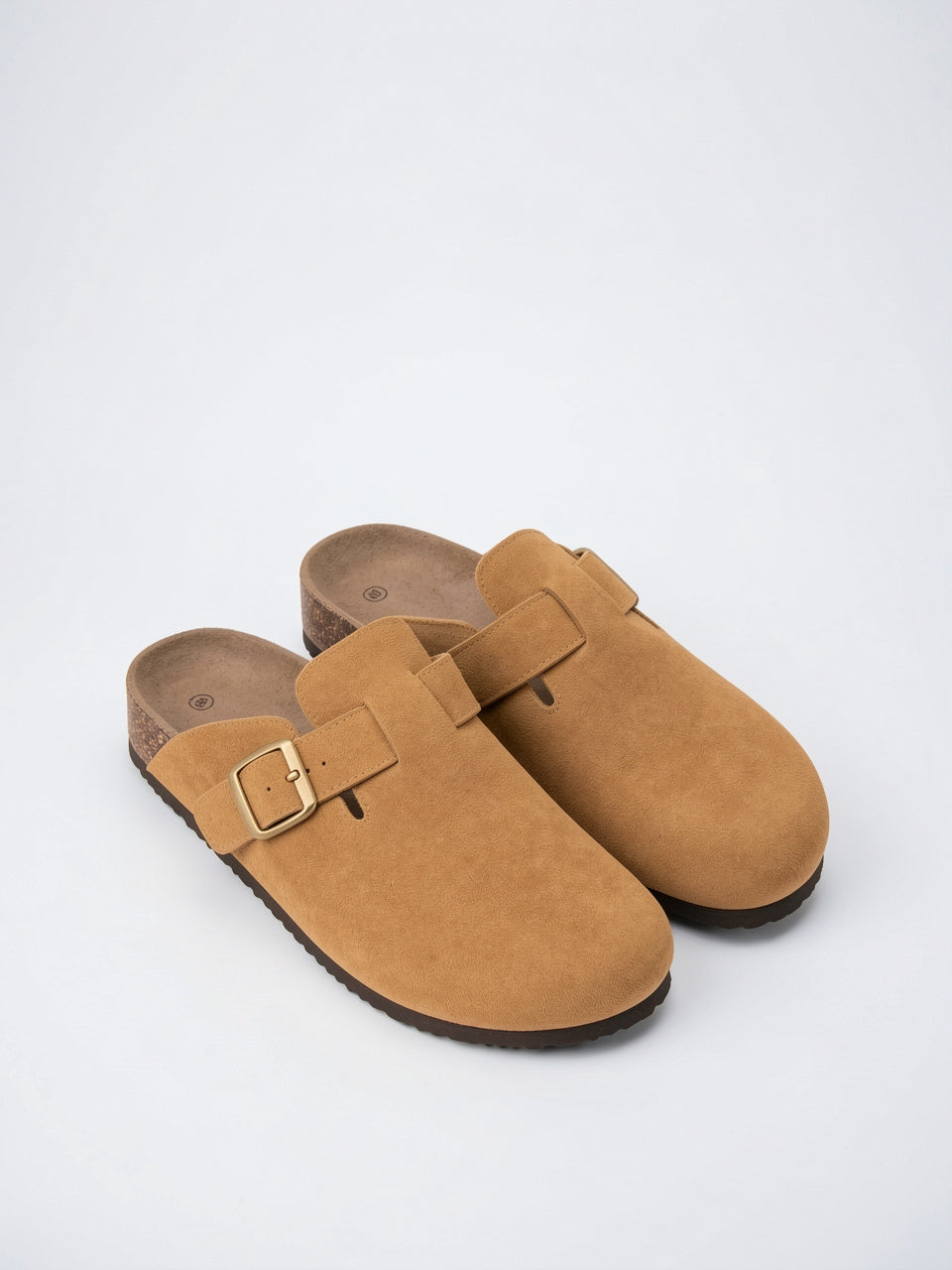 Mules en daim boucle semelle liège anatomique - 2