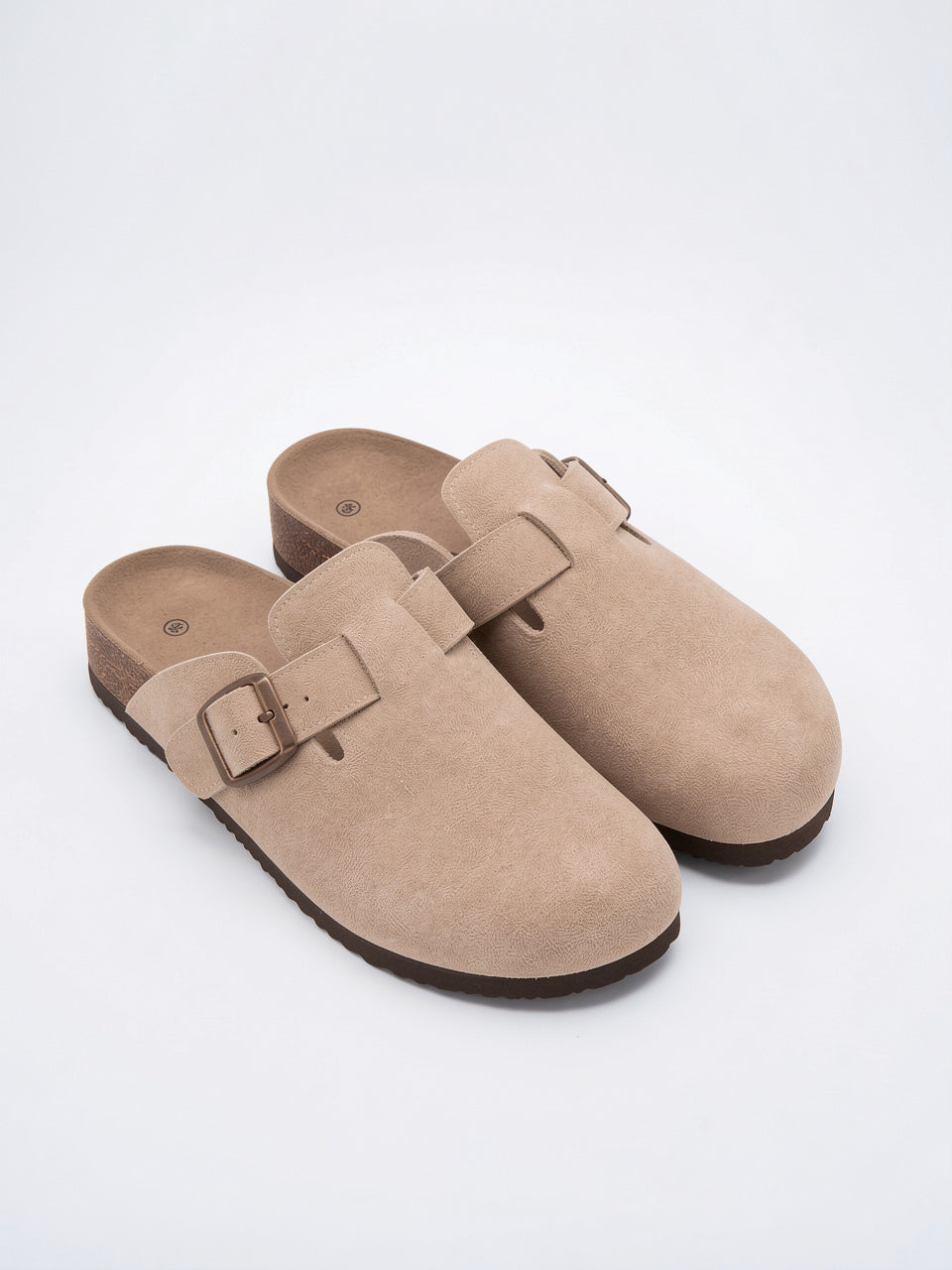 Mules en daim boucle semelle liège anatomique - 6
