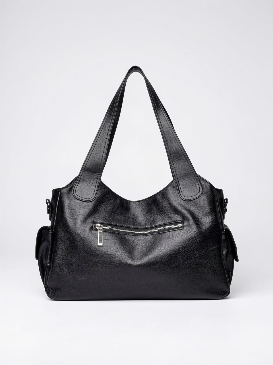 Olympe — Grand sac à main rétro souple de cours à bandoulière - 11