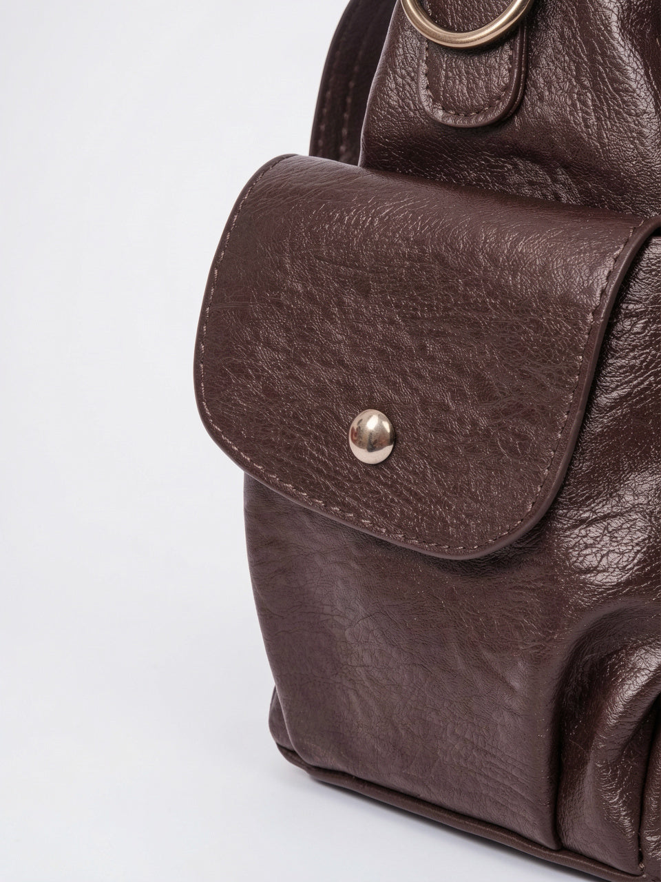Olympe — Grand sac à main rétro souple de cours à bandoulière - 27