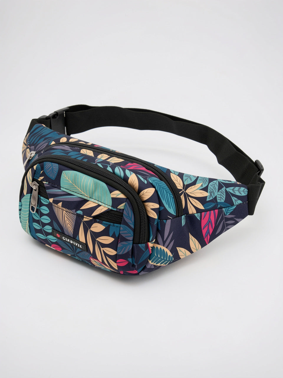 Olympe — Sac banane tendance tissu à motif feuillage - 6