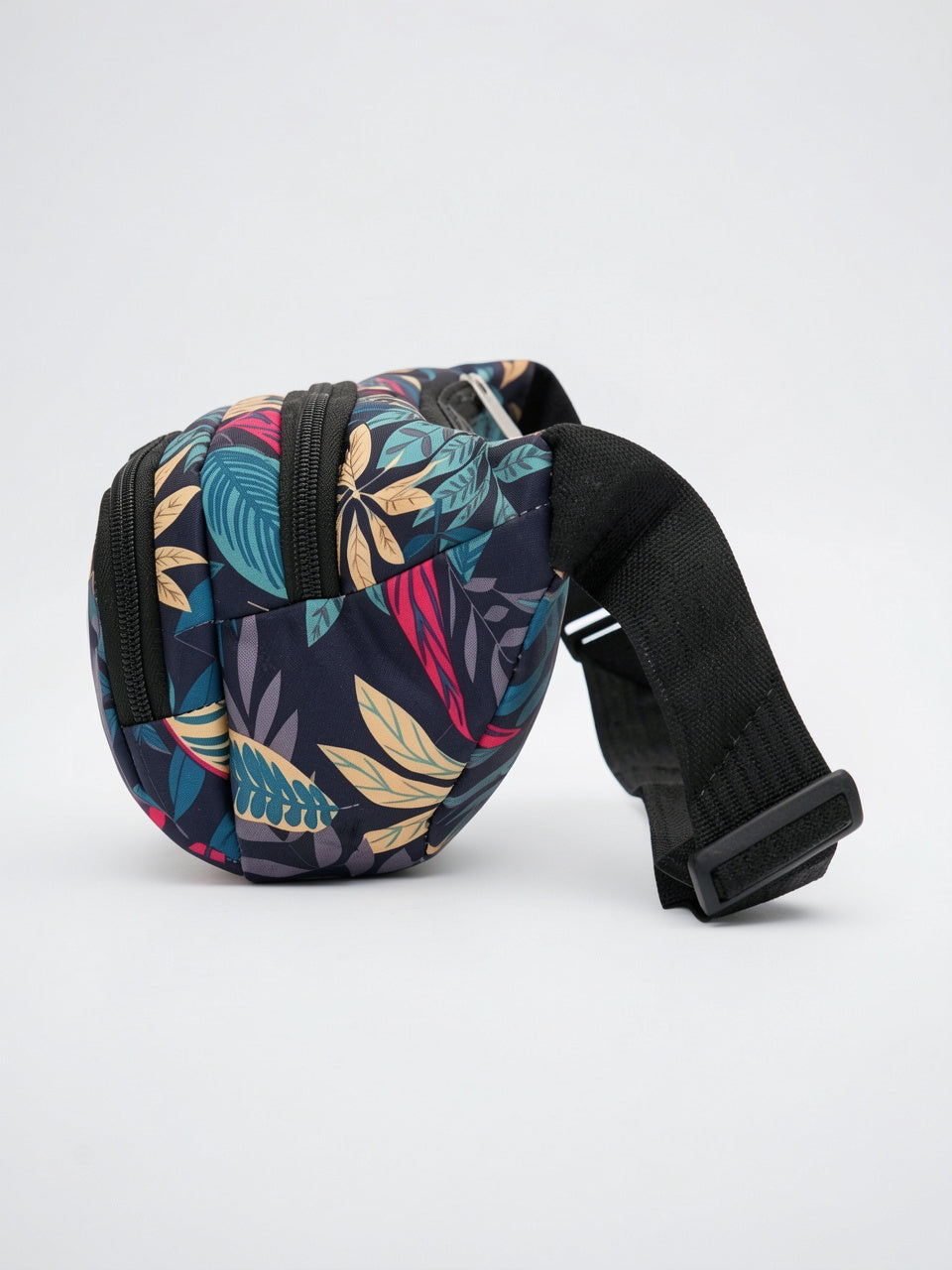 Olympe — Sac banane tendance tissu à motif feuillage - 7