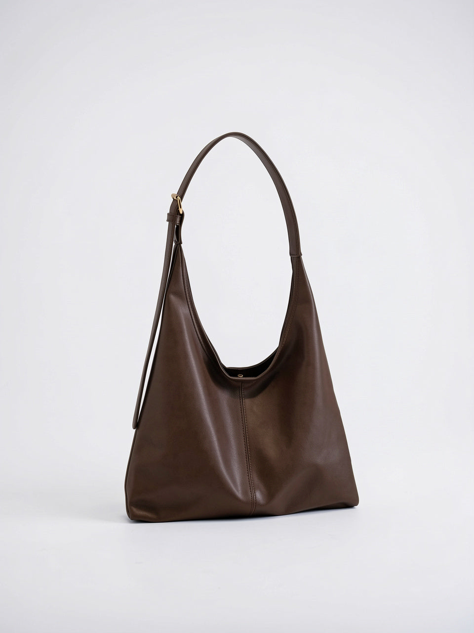 Colette — Sac à main femme souple - Marron foncé