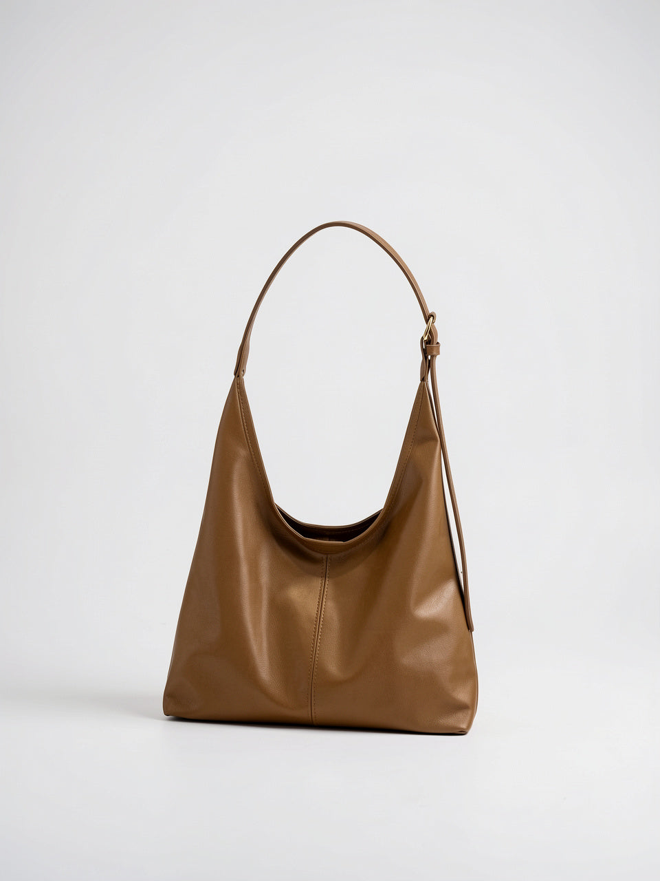 Ombeline — Sac à main femme souple - Marron