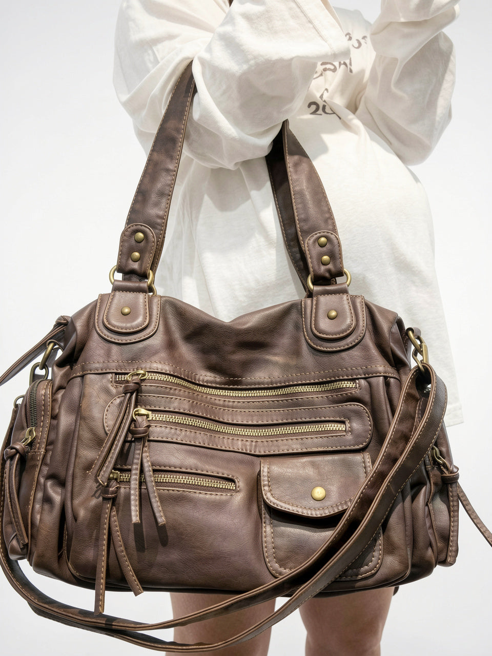 Ondine — Cabas Sac Marron - Marron