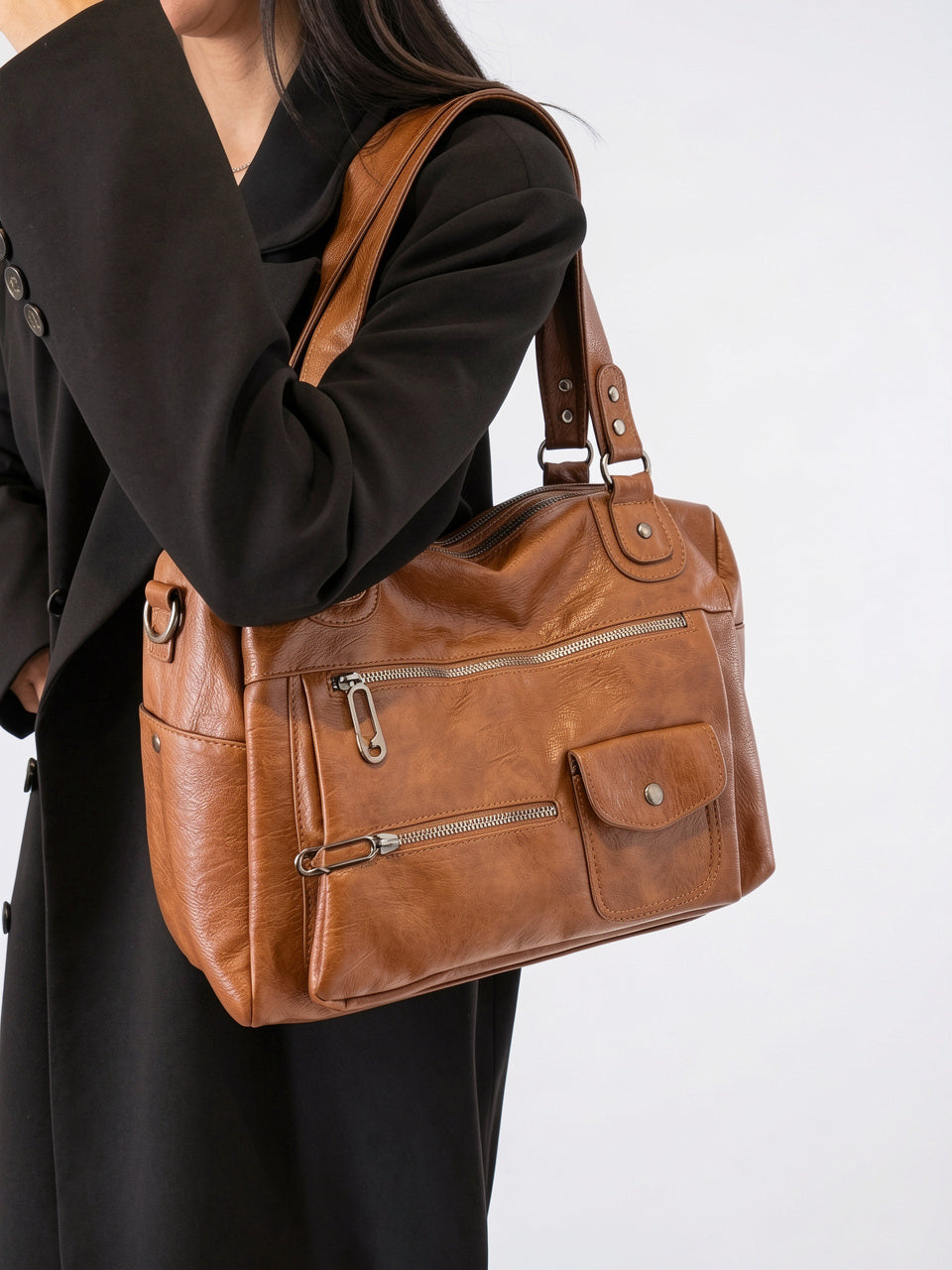 Ottilie — Grand sac en bandoulière de cours - 15