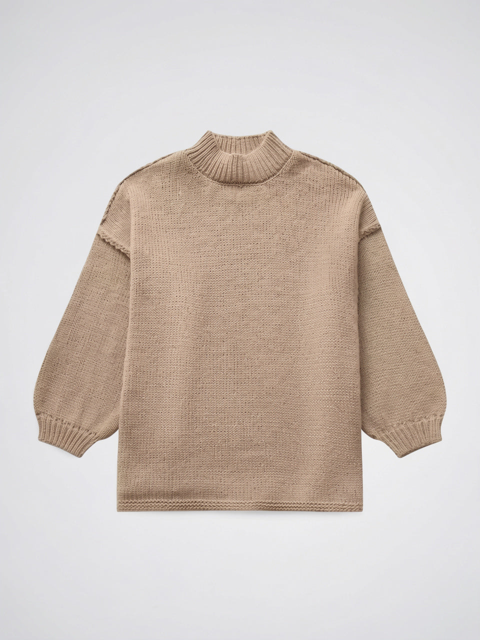 Pull chaud femme col rond coupe standard - 2