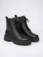Rangers Bottines Femme Semelle Crantée Tige Montante - 2