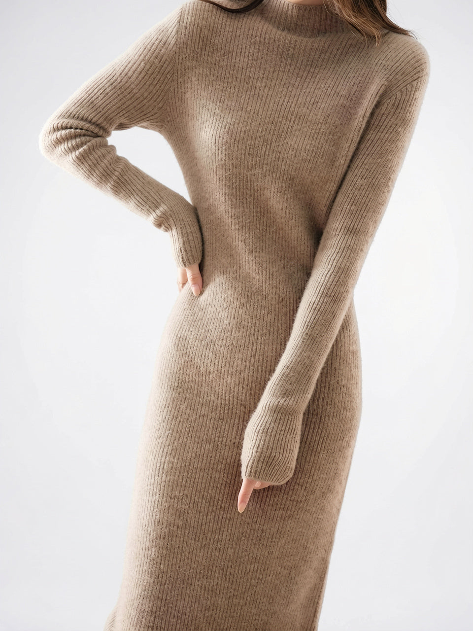 Robe Laine Maxi Coupe Slim Hiver - 34
