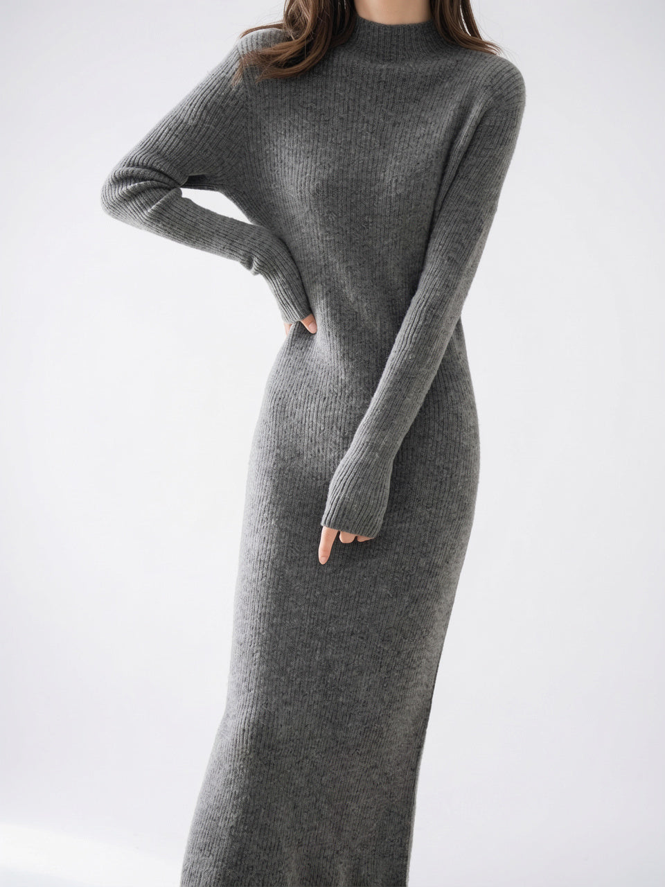 Robe Laine Maxi Coupe Slim Hiver - 37