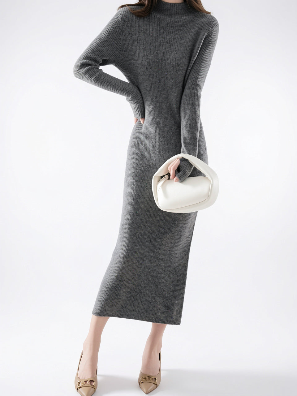 Robe Laine Maxi Coupe Slim Hiver - 38