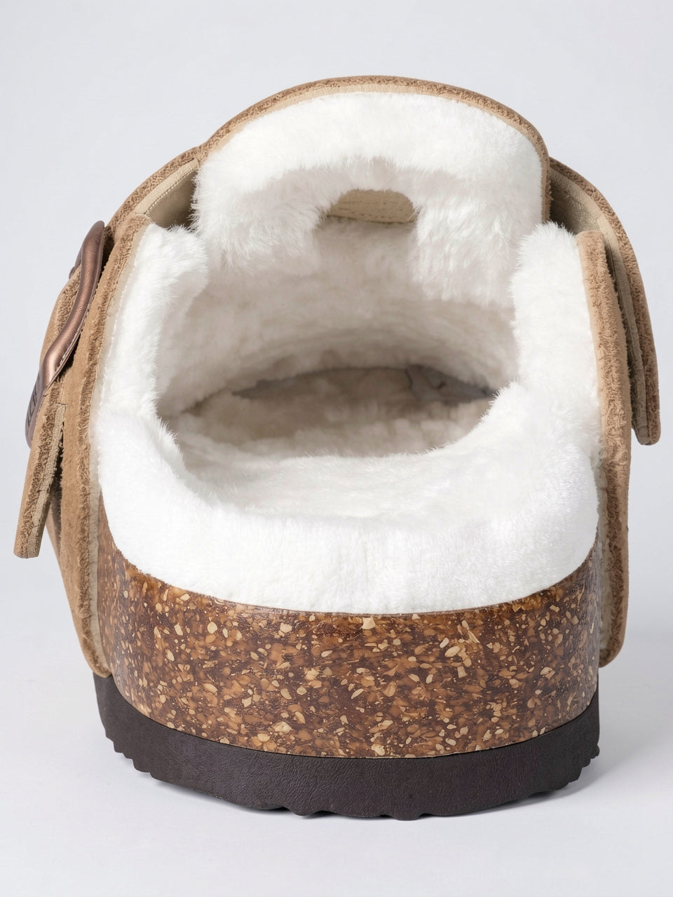 Sabot Fourré Daim Antidérapant Bout Rond - 6