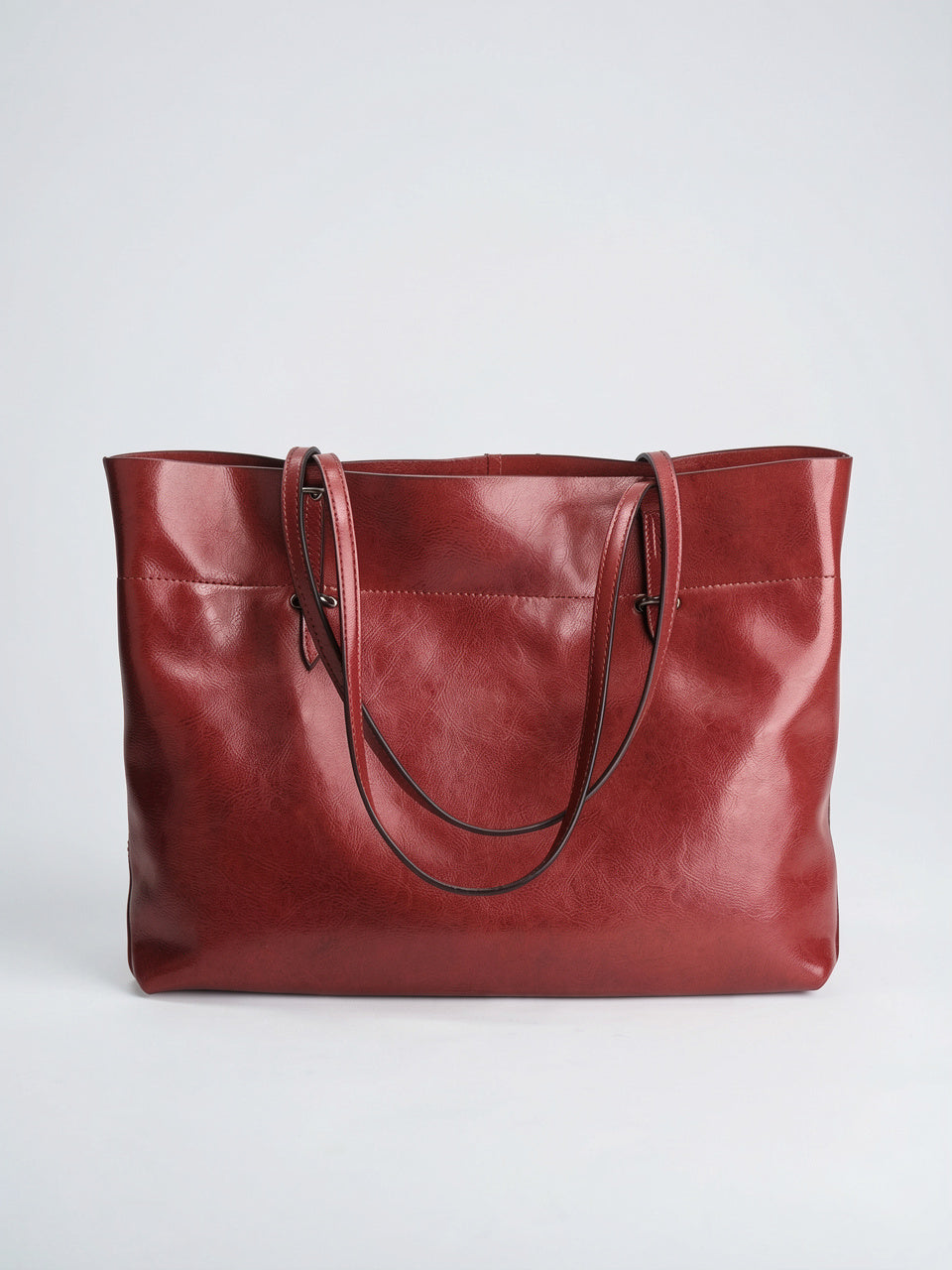 Sélah — Sac femme en cuir souple à main - Rouge