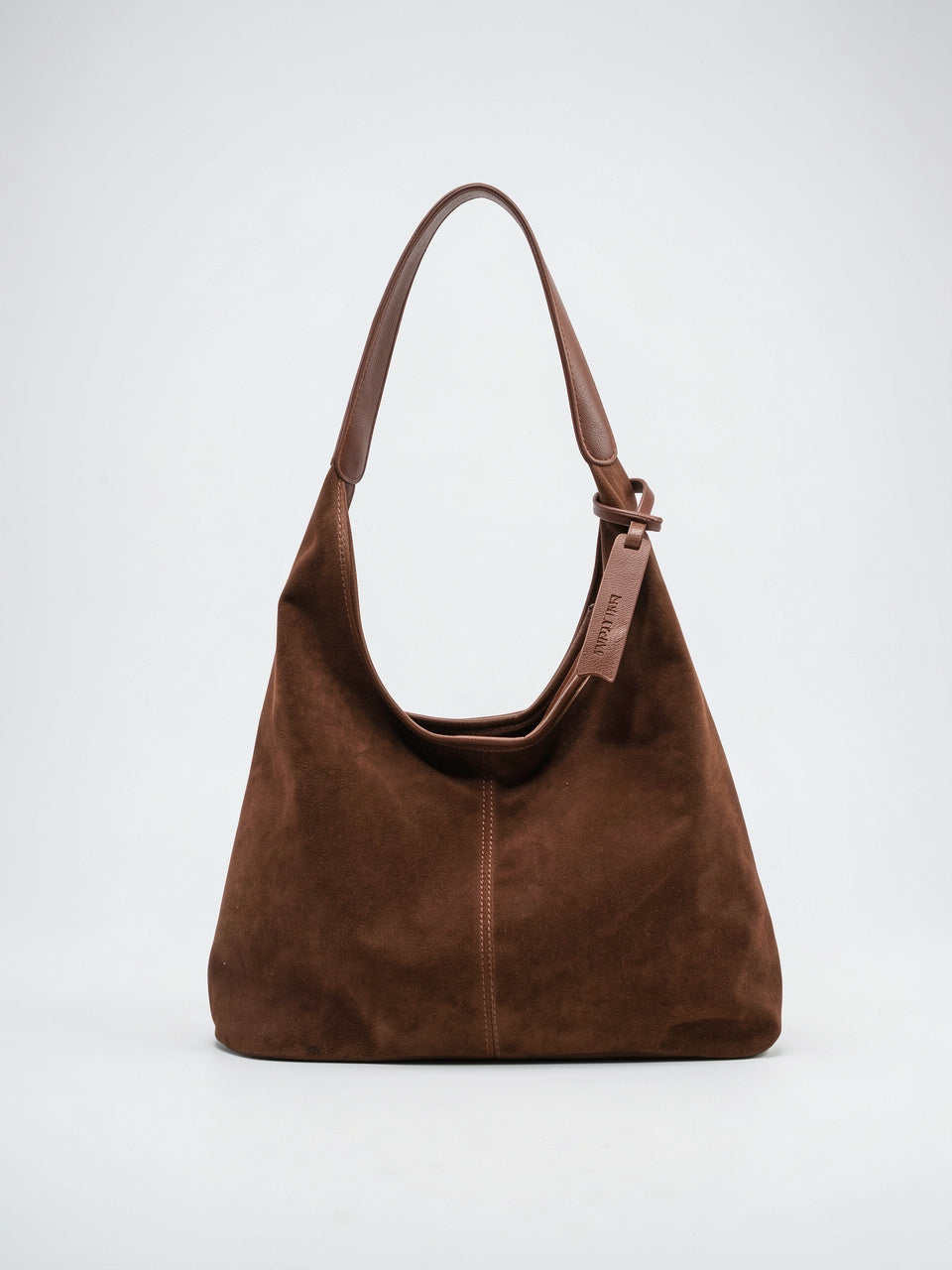 Séléna — Sac en daim à main - Marron