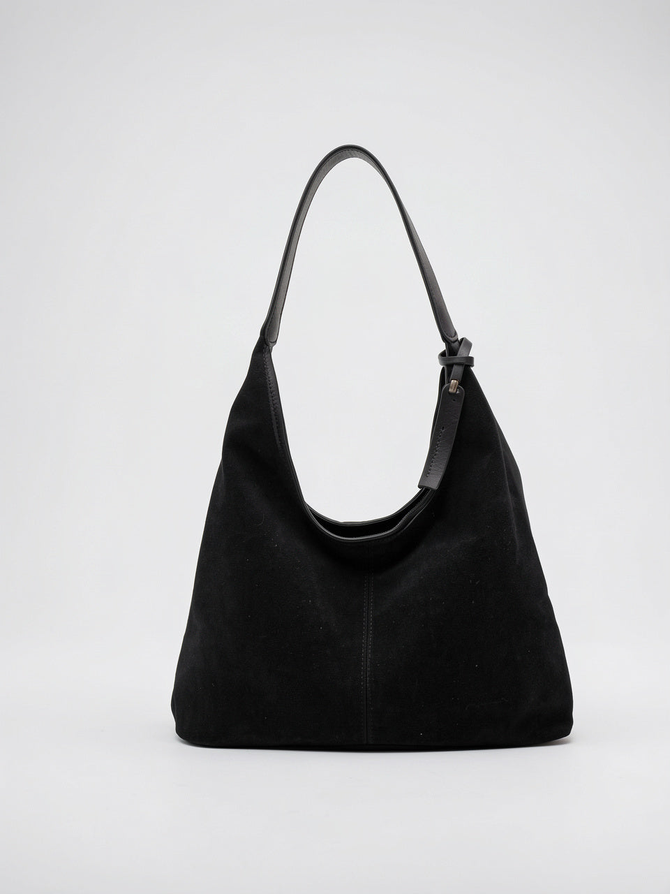Séléna — Sac en daim à main - Noir
