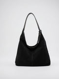 Séléna — Sac en daim à main - Noir