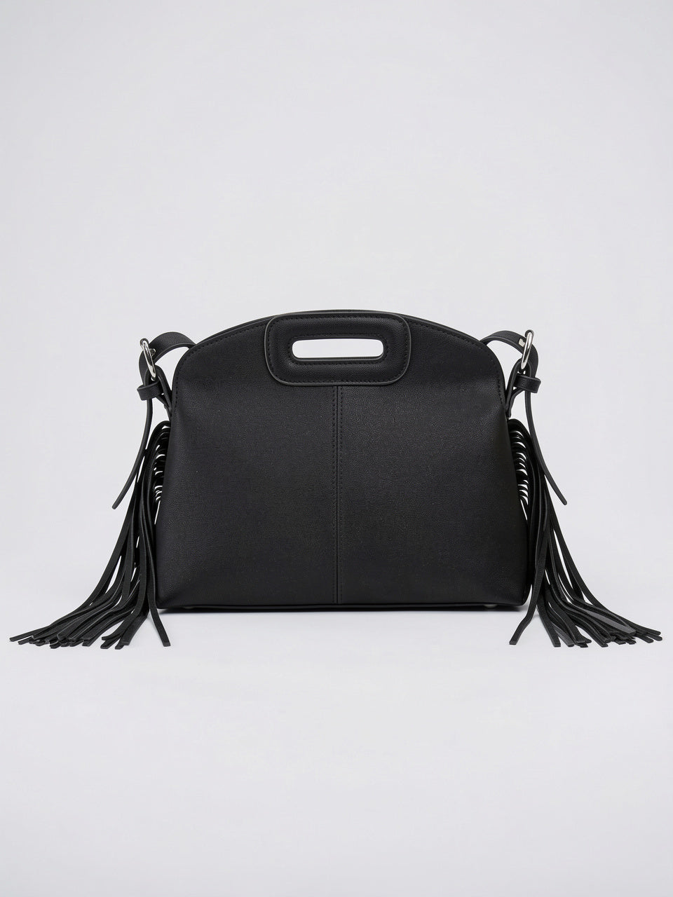 Sienna — Sac à main à franges - Noir