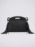 Sienna — Sac à main à franges - Noir