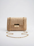 Soline — Sac chic en paille - Beige