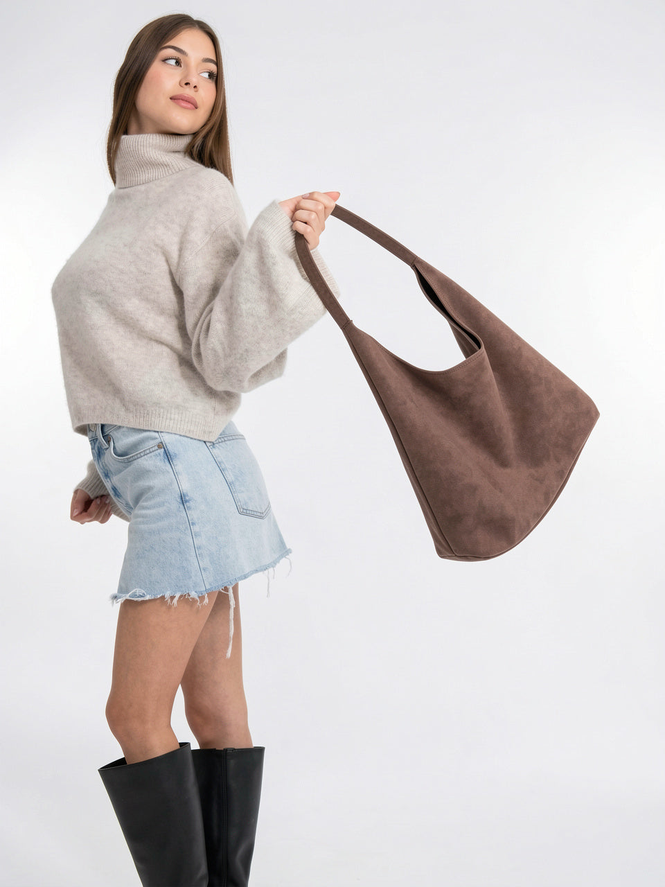 Soline — Sac en daim de cours - 5