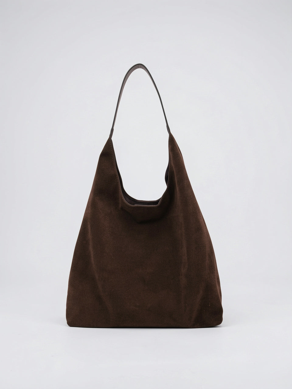 Soline — Sac en daim de cours - Marron foncé