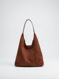 Soline — Sac en daim de cours - Marron