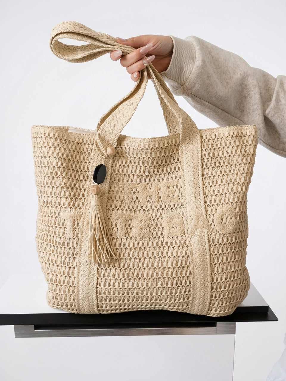 Soline — Sac en paille à main tissé - 5