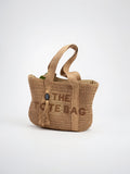 Soline — Sac en paille à main tissé - Marron