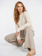 Sweats Cachemire Laine Taille Haute Coupe Large - 13