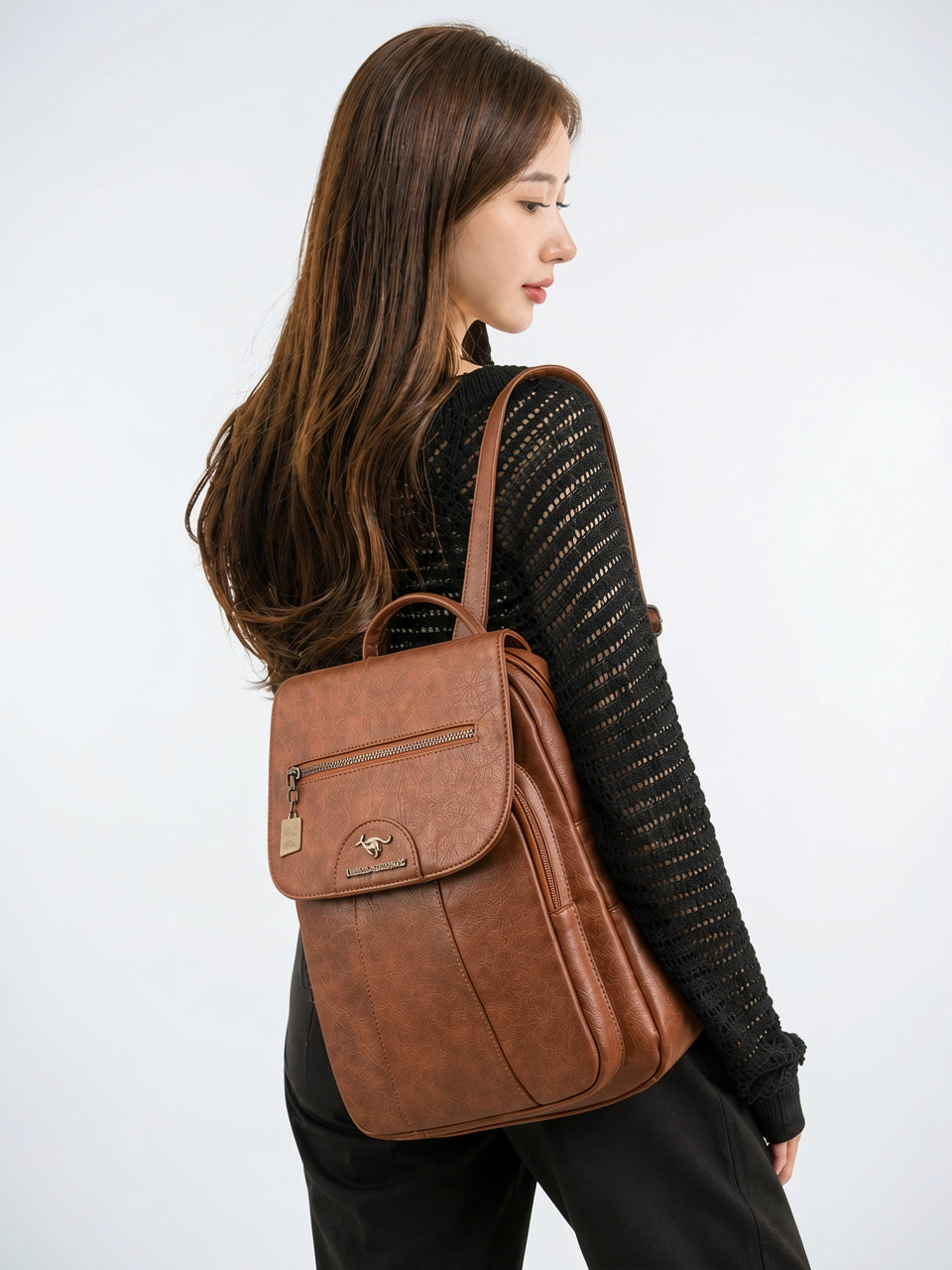 Théodora — Sac à dos femme cuir - 4