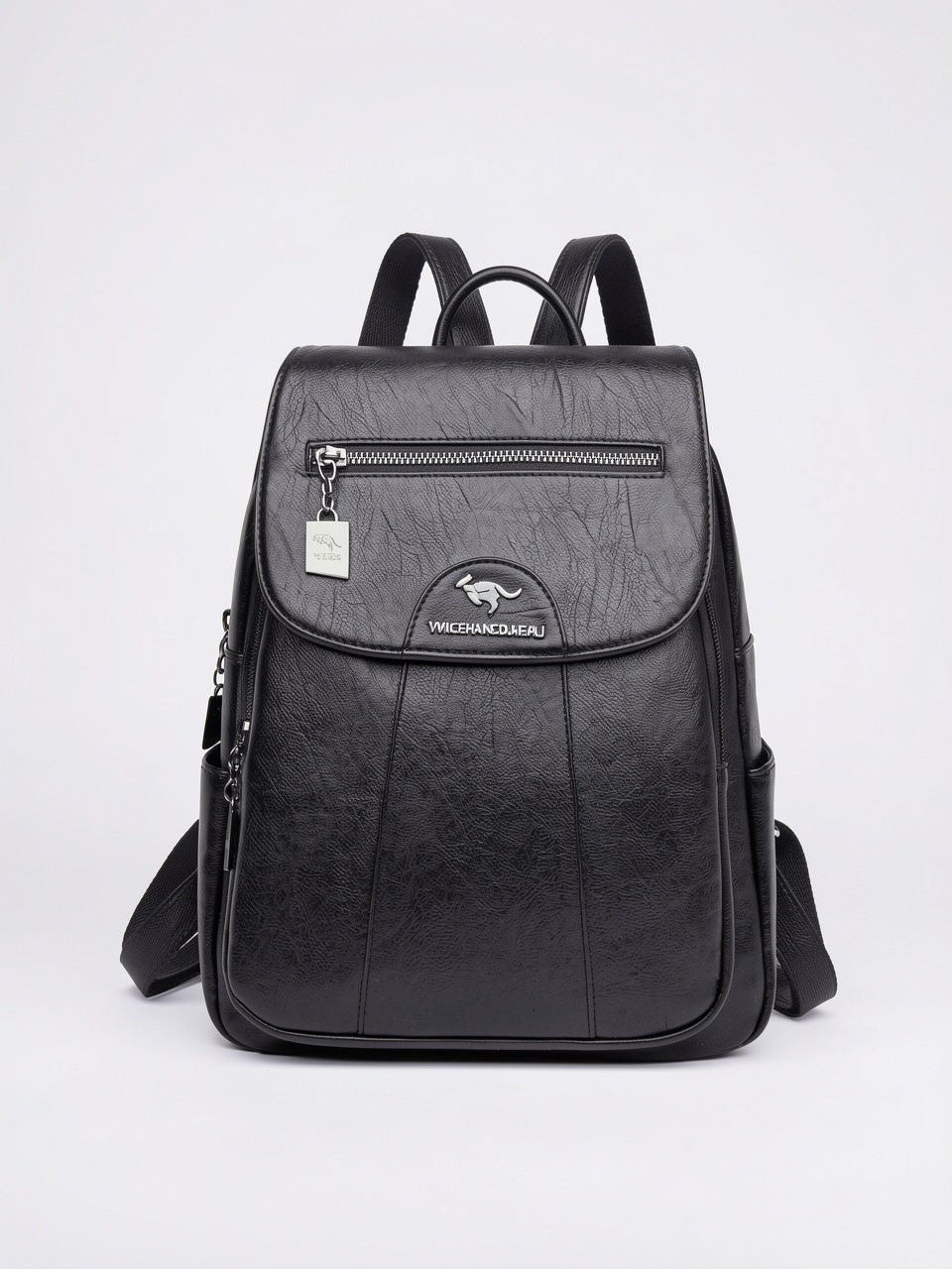 Théodora — Sac à dos femme cuir - Noir Cuir PU