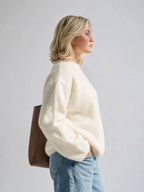 Gisèle — Pull Femme Luxe Mohair Doux Oversize Chaud