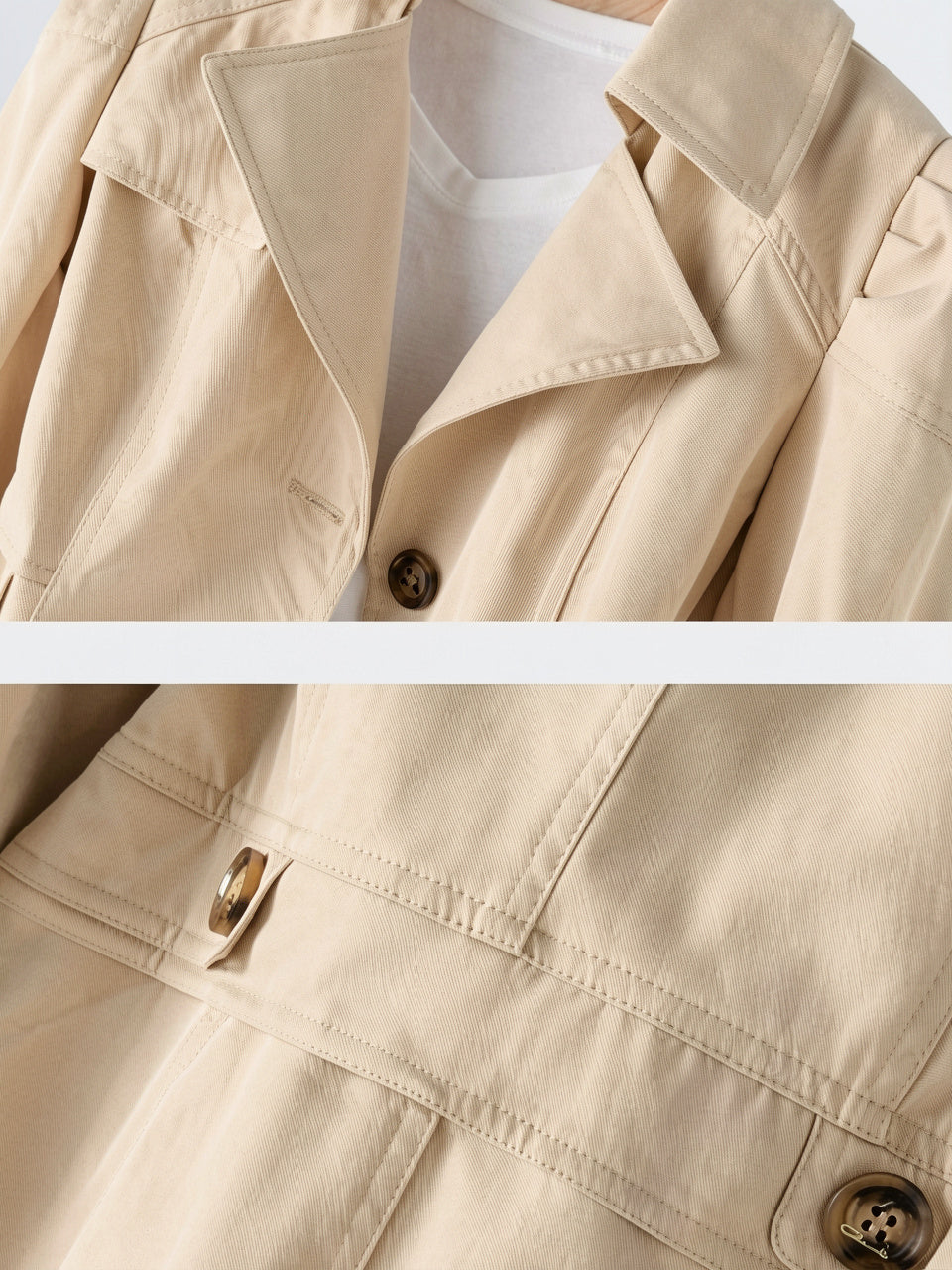 Trench Coat Long Pour Femmes Durable Confortable - 2