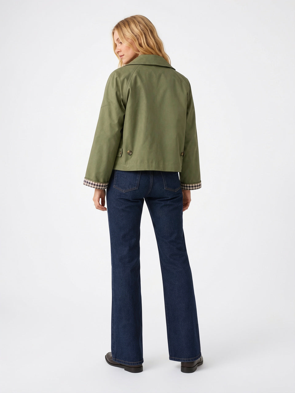 Trench Femme Coupe Ample Col Montant Léger - 4