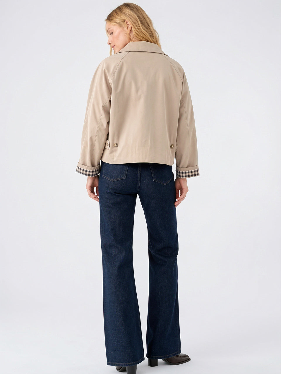Trench Femme Coupe Ample Col Montant Léger - 7
