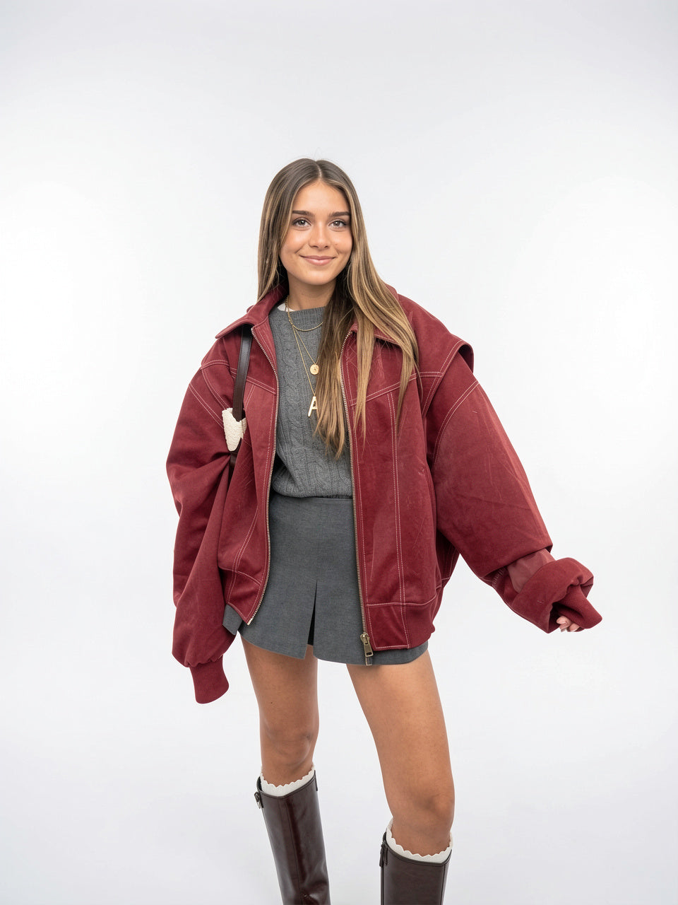 Veste Bomber Oversize Femmes Durable Style Rue - 1