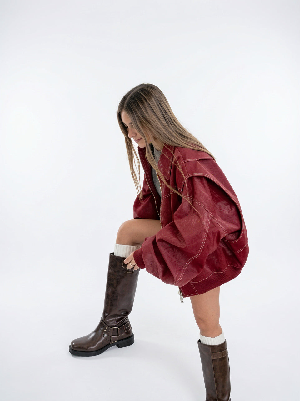 Veste Bomber Oversize Femmes Durable Style Rue - 2
