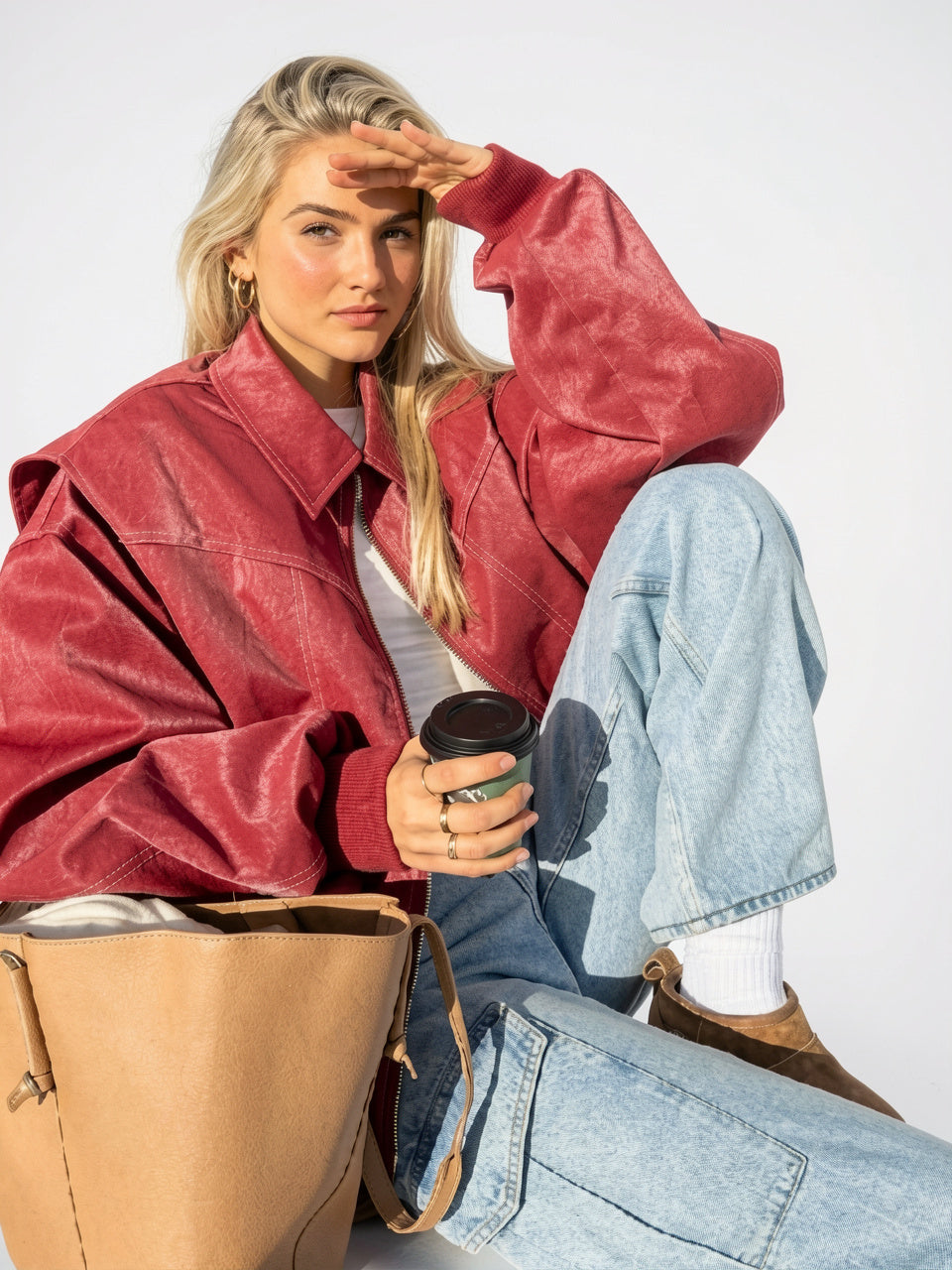 Veste Bomber Oversize Femmes Durable Style Rue - 4