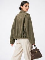 Veste Daim Femme Coupe Relax Vêtement Extérieur Raffiné - 4