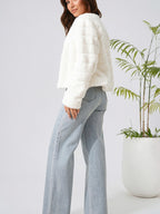 Veste Fausse Fourrure Femme Courte Devant Ouvert - 8
