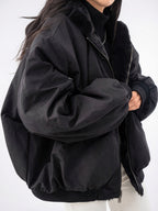 Veste Hoodie Fleece Réversible Confortable Chaud Doux - 2