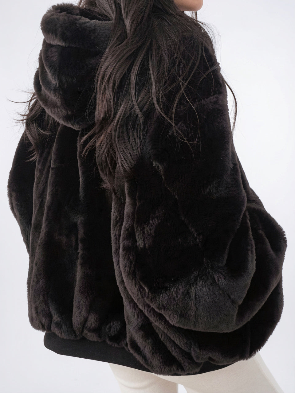Veste Hoodie Fleece Réversible Confortable Chaud Doux - 3