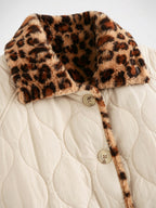 Veste Matelassée Imprimé Léopard Réversible Femme Coupe Relax - 6
