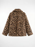 Veste Matelassée Imprimé Léopard Réversible Femme Coupe Relax - 8